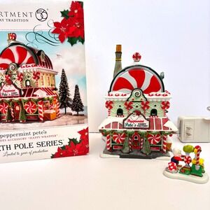 Depart 56 Peppermint Pete's Candy Factory North Pole Series Wrapper Box 4016904